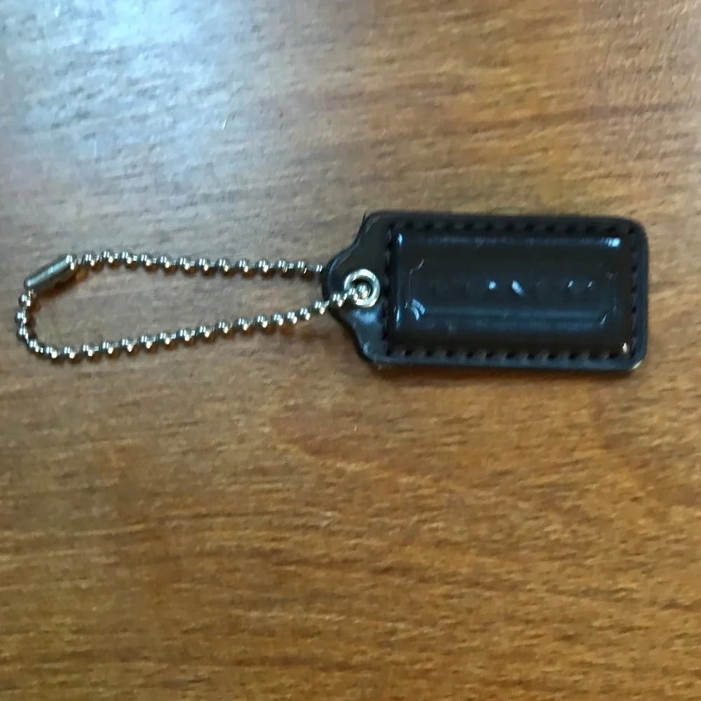 Coach Dark Brown Bag Tag/Hang Tag